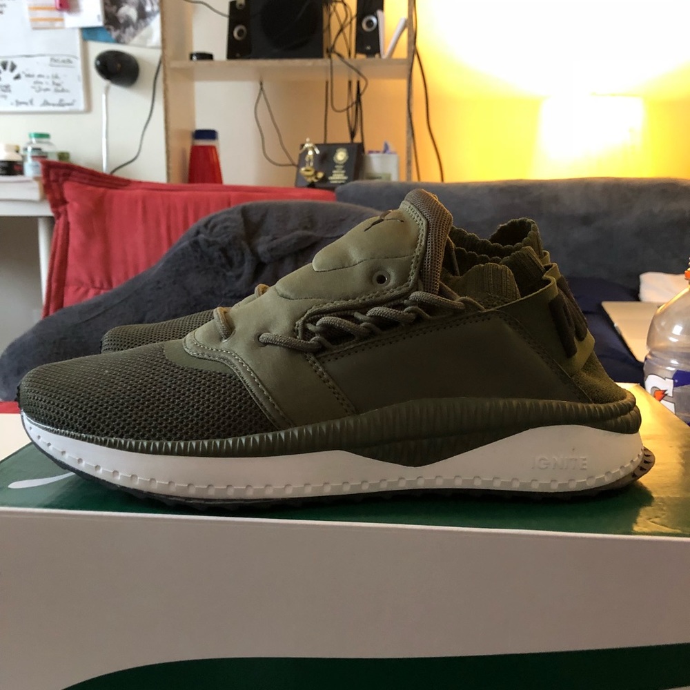 Puma Tsugi Shinsei Olive w/Box Like New